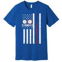 Vintage American Flag Hvac Technician Us Hvac Tech Gift Premium T-Shirt