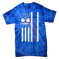 Vintage American Flag Hvac Technician Us Hvac Tech Gift Tie-Dye T-Shirt