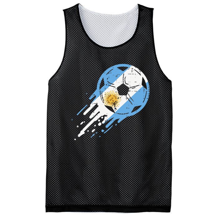 Vintege Argentina Flag Argentine Soccer Fan Mesh Reversible Basketball Jersey Tank