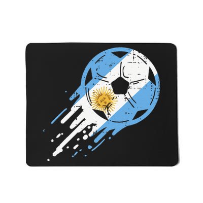 Vintege Argentina Flag Argentine Soccer Fan Mousepad