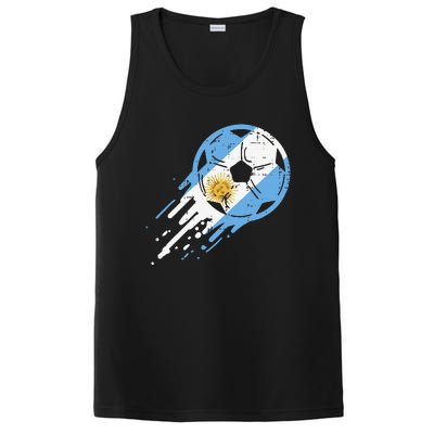 Vintege Argentina Flag Argentine Soccer Fan PosiCharge Competitor Tank