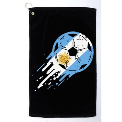 Vintege Argentina Flag Argentine Soccer Fan Platinum Collection Golf Towel