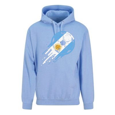 Vintege Argentina Flag Argentine Soccer Fan Unisex Surf Hoodie