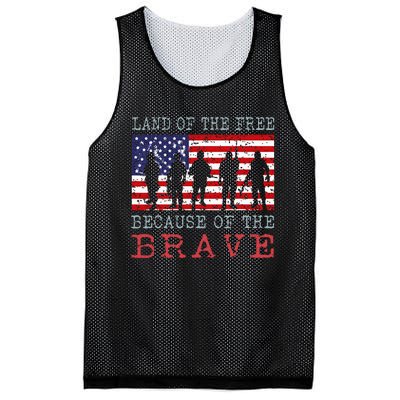 Vintage American Flag Land Of The Free Because Of The Brave Mesh Reversible Basketball Jersey Tank