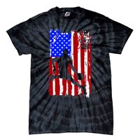 Vintage American Flag Basketball Tie-Dye T-Shirt