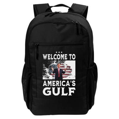 Vintage American Flag Welcome To AmericaS Gulf Trump Backpack