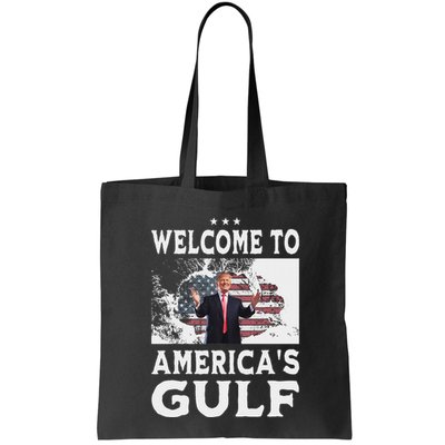 Vintage American Flag Welcome To AmericaS Gulf Trump Bag