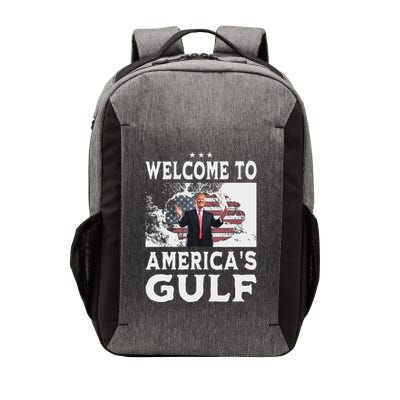 Vintage American Flag Welcome To AmericaS Gulf Trump Vector Backpack