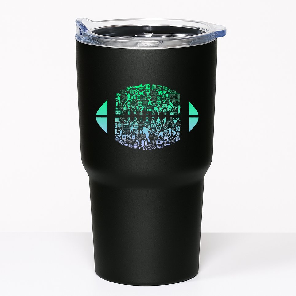 Vintage American Football Player Tumbler