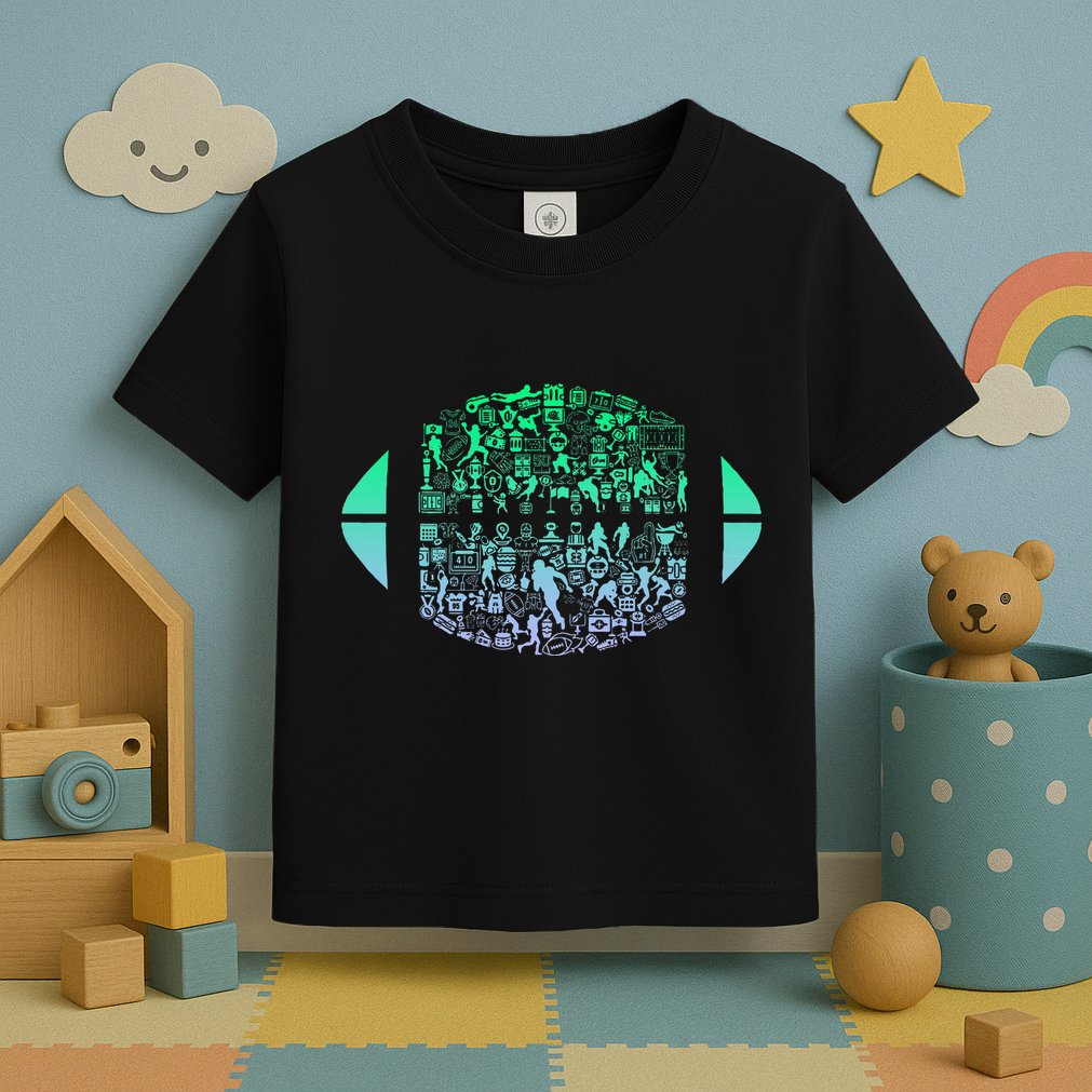 Vintage American Football Player Toddler T-Shirt