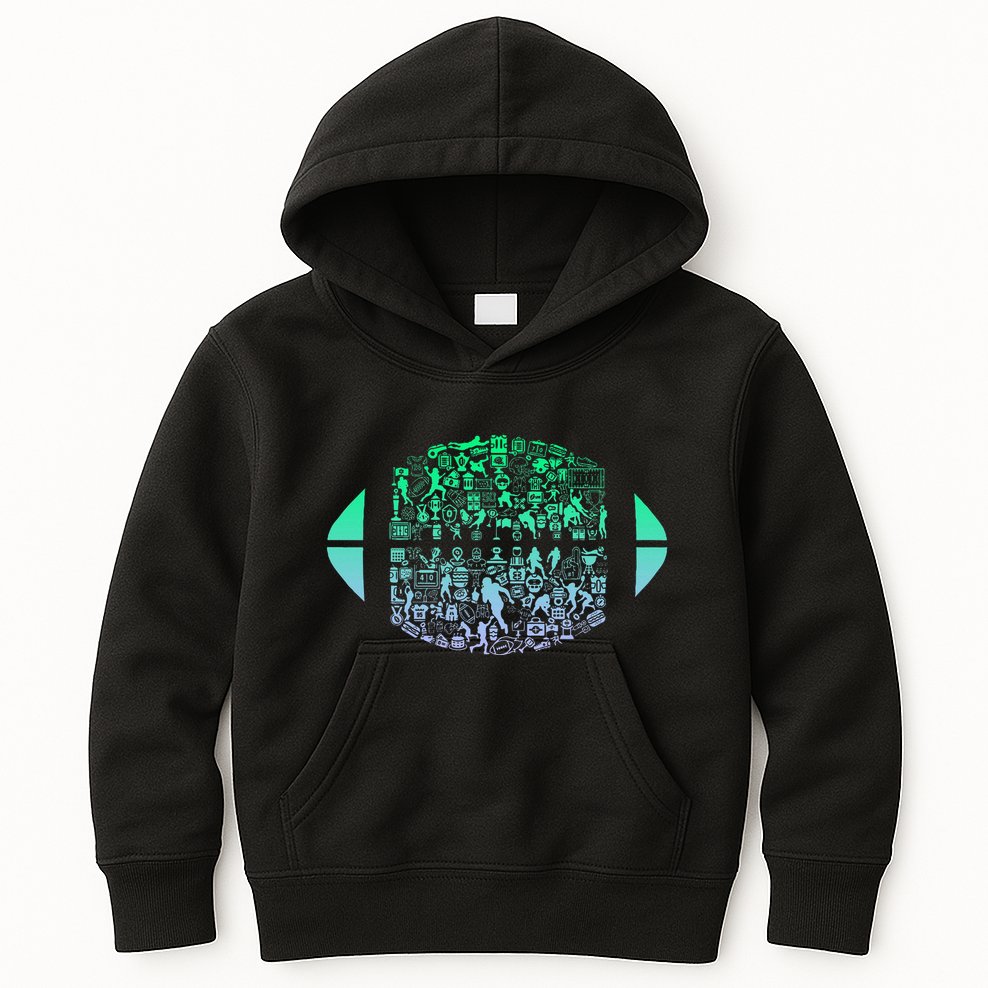 Vintage American Football Player Kids Hoodie