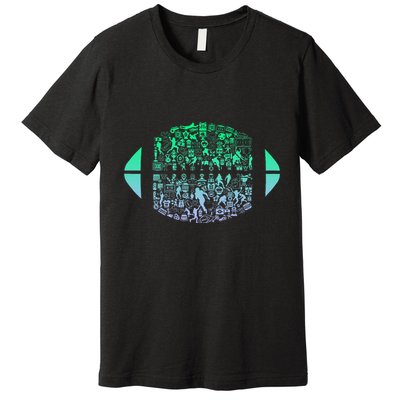 Vintage American Football Player Premium T-Shirt