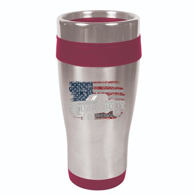 Vintage American Flag Squarebody Square Body Truck Lover 16oz Travel Tumbler
