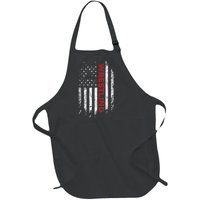 Vintage American Flag Wrestling Patriotic Wrestler Full-Length Apron With Pockets