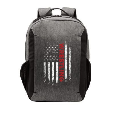 Vintage American Flag Wrestling Patriotic Wrestler Vector Backpack