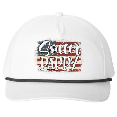 Vintage American Flag Soccer Pappy Snapback Five-Panel Rope Hat