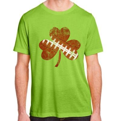 Vintage American Football St Patricks Day Sports Player Gift Adult ChromaSoft Performance T-Shirt