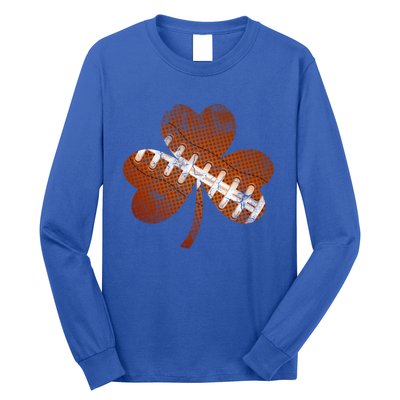 Vintage American Football St Patricks Day Sports Player Gift Long Sleeve Shirt