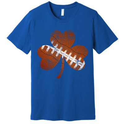 Vintage American Football St Patricks Day Sports Player Gift Premium T-Shirt