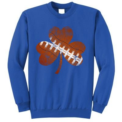 Vintage American Football St Patricks Day Sports Player Gift Tall Sweatshirt