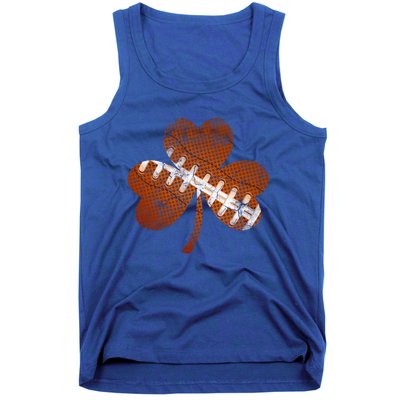 Vintage American Football St Patricks Day Sports Player Gift Tank Top