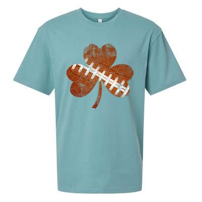 Vintage American Football St Patricks Day Sports Player Gift Sueded Cloud Jersey T-Shirt