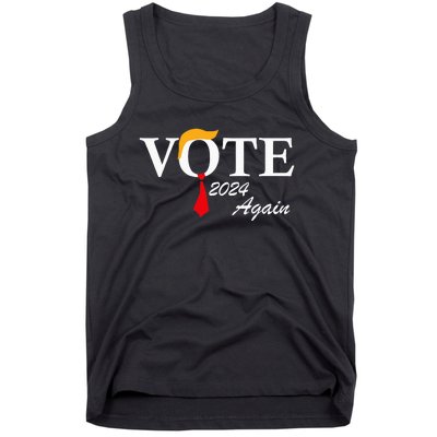 Vote Again Funny Pro President Trump 2024 Trump Tank Top