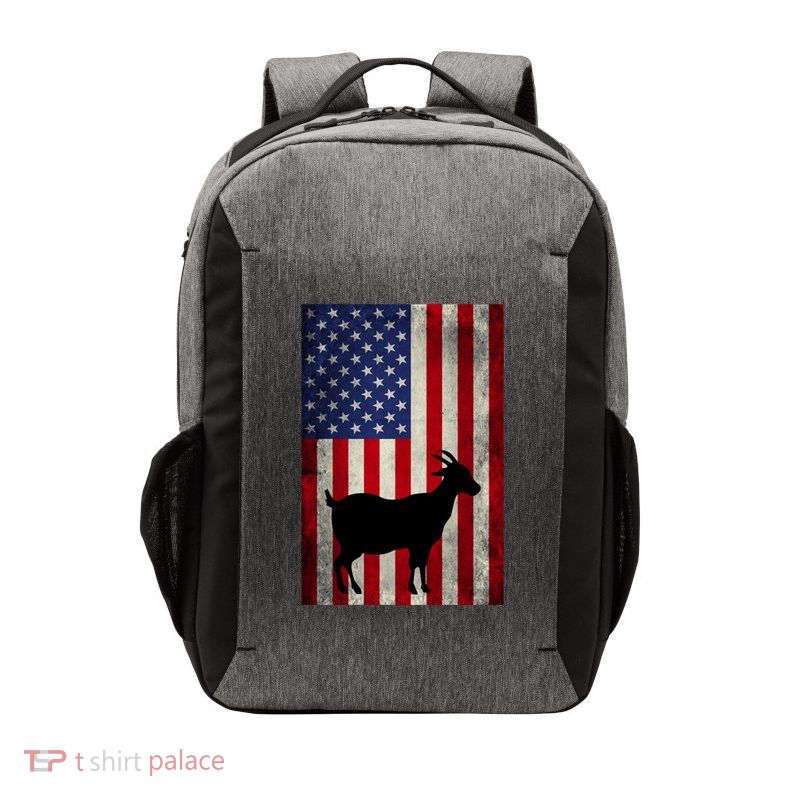 Vintage American Flag Goat 4th Of July Patriotic Gift Vector Backpack