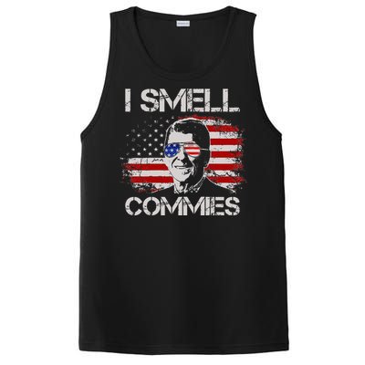 Vintage American Flag Funny Political I Smell Commies PosiCharge Competitor Tank