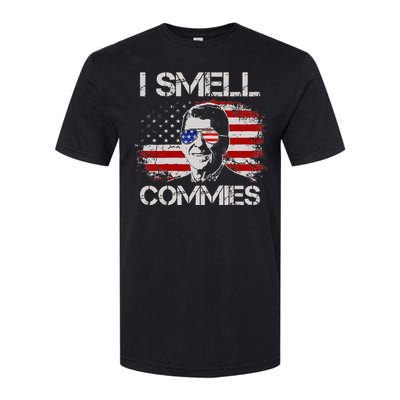 Vintage American Flag Funny Political I Smell Commies Softstyle CVC T-Shirt