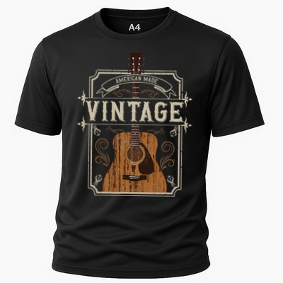 Vintage Acoustic Guitar Collector Retro Guitarist Performance Shirt
