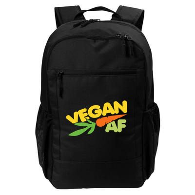 Vegan Af Gift Retro Style Veganism Funny Gift Backpack