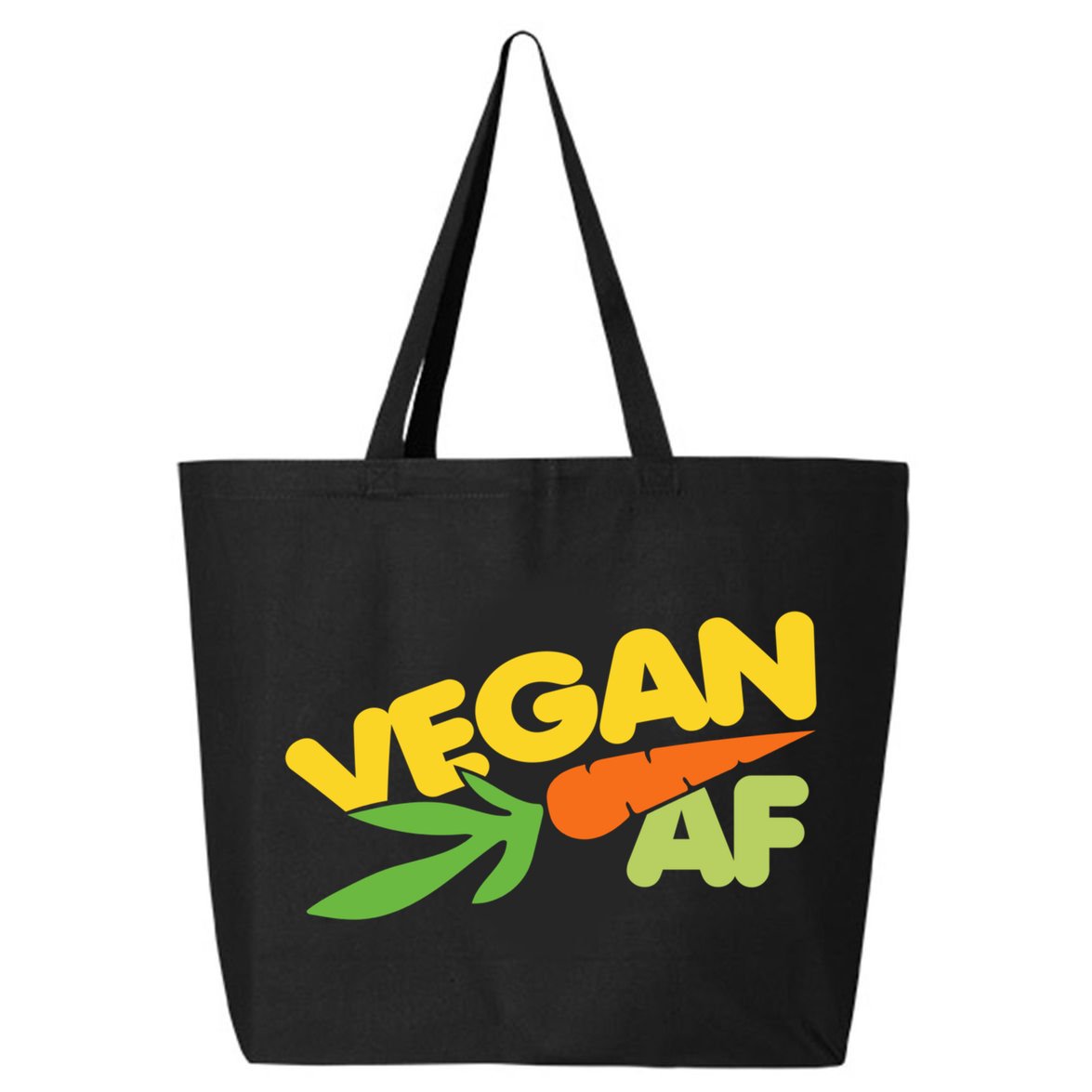 Vegan Af Gift Retro Style Veganism Funny Gift 25L Jumbo Tote