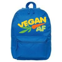 Vegan Af Gift Retro Style Veganism Funny Gift 16 in Basic Backpack