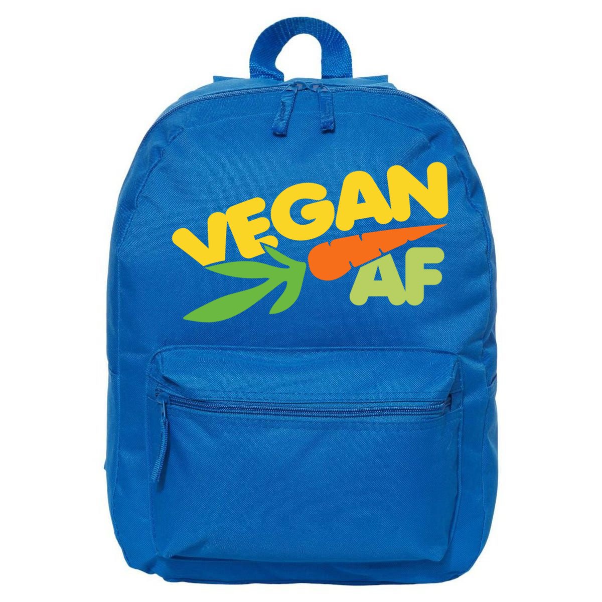 Vegan Af Gift Retro Style Veganism Funny Gift 16 in Basic Backpack