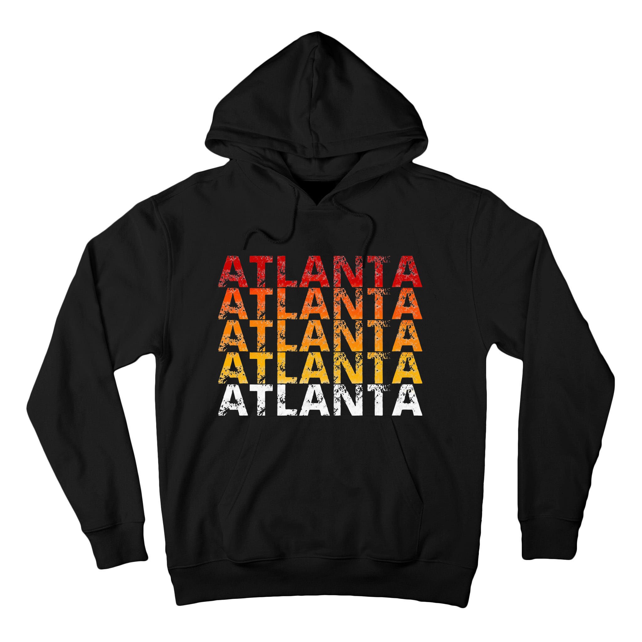 Vintage Atlanta Georgia Tall Hoodie