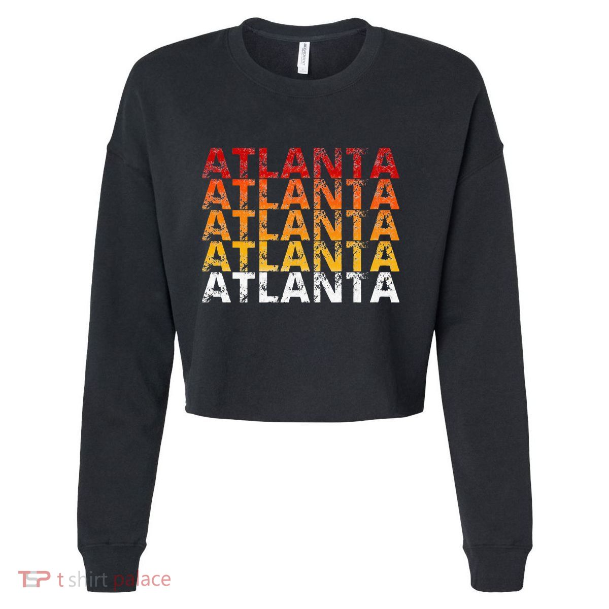 Vintage Atlanta Georgia Cropped Pullover Crew
