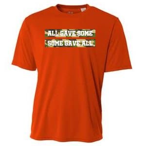 Veteran All Gave Some Some Gave All Camo Gift Cooling Performance Crew T-Shirt