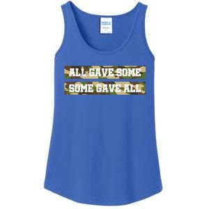 Veteran All Gave Some Some Gave All Camo Gift Ladies Essential Tank