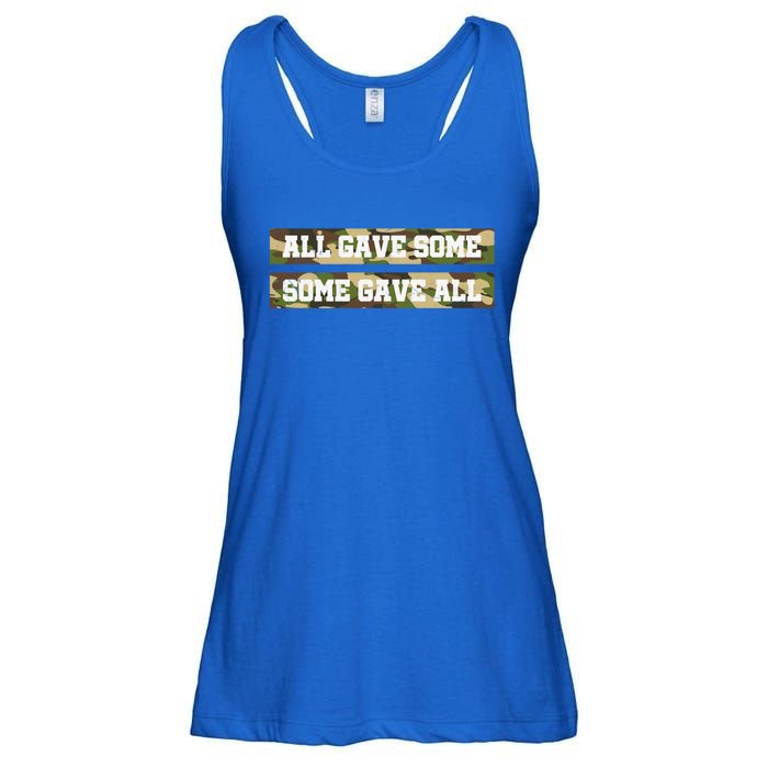 Veteran All Gave Some Some Gave All Camo Gift Ladies Essential Flowy Tank