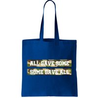 Veteran All Gave Some Some Gave All Camo Gift Tote Bag