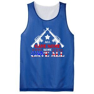 Veteran All Gave Somecool Giftsome Gave All Cute Gift Mesh Reversible Basketball Jersey Tank