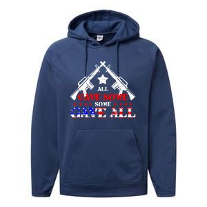 Veteran All Gave Somecool Giftsome Gave All Cute Gift Performance Fleece Hoodie