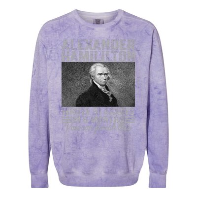 Vintage Alexander Hamilton Wrote 51 Essays In 6 Months Colorblast Crewneck Sweatshirt