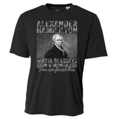 Vintage Alexander Hamilton Wrote 51 Essays In 6 Months Cooling Performance Crew T-Shirt