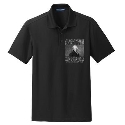 Vintage Alexander Hamilton Wrote 51 Essays In 6 Months Dry Zone Grid Polo