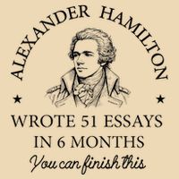 Vintag Alexander Hamilton Wrote 51 Essays In 6 Months Bag