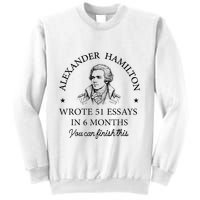 Vintag Alexander Hamilton Wrote 51 Essays In 6 Months Sweatshirt
