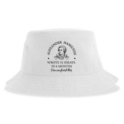 Vintag Alexander Hamilton Wrote 51 Essays In 6 Months Sustainable Bucket Hat