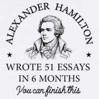 Vintag Alexander Hamilton Wrote 51 Essays In 6 Months Button
